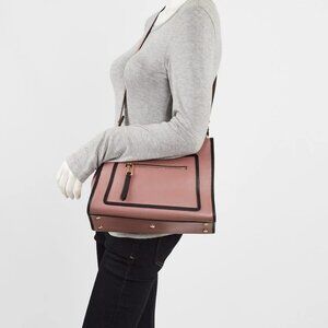 Fendi Pink/Black Calfskin Leather Runaway Small Bag